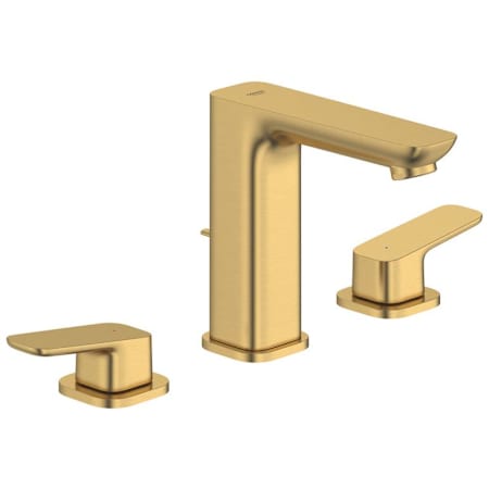 Grohe Cubeo 1.2 GPM Widespread Bathroom Faucet with Pop-Up Drain Assembly Brushed Cool Sunrise
