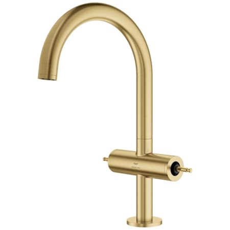 Grohe Atrio New 1.2 GPM Single Hole L-Size Bathroom Faucet with Pop-Up Drain Assembly - Less Handles Brushed Cool Sunrise