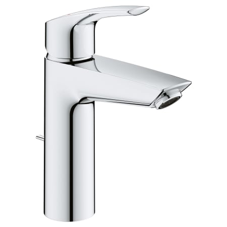 Grohe Eurosmart 1.2 GPM Deck Mounted Single Hole M-Size Bathroom Faucet with Drain Assembly Starlight Chrome