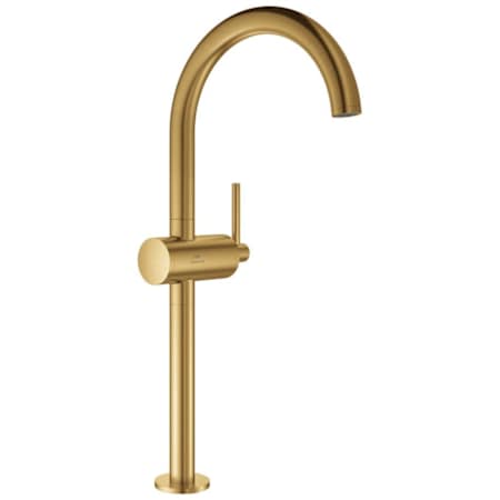 Grohe Atrio New 1.2 GPM Vessel Single Hole Bathroom Faucet with Pop-Up Drain Assembly Brushed Cool Sunrise