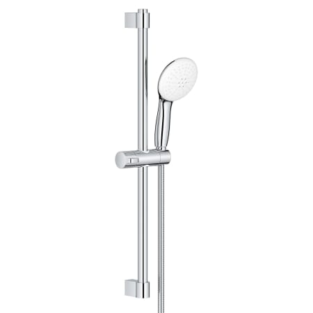 Grohe Tempesta Shower System with Hand Shower, Slide Bar, and Hose Starlight Chrome