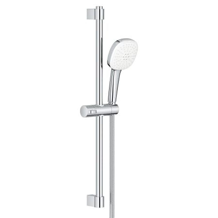 Grohe Tempesta Shower System with Hand Shower, Slide Bar, and Hose Starlight Chrome