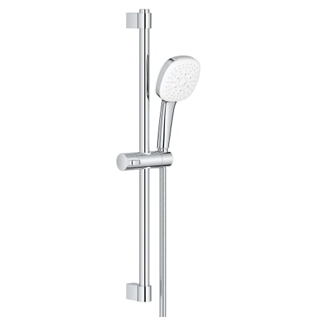 Grohe Tempesta Shower System with Hand Shower, Slide Bar, and Hose Starlight Chrome
