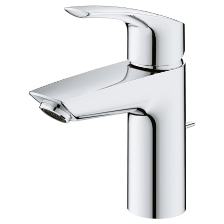 Grohe Eurosmart 1.2 GPM Deck Mounted Single Hole S-Size Bathroom Faucet with Drain Assembly Starlight Chrome
