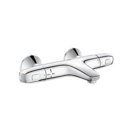 Grohe GrohTherm Thermostatic Tub Filler with Integrated Volume Control and Diverter Starlight Chrome