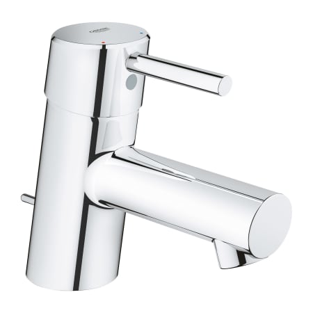 Grohe Concetto 1.2 GPM Single Hole Bathroom Faucet with SilkMove, EcoJoy, and QuickFix Technologies (Includes Metal Pop-Up Drain Assembly ) Starlight Chrome