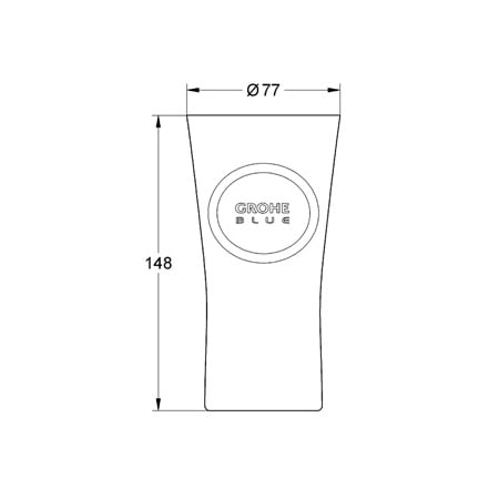 Grohe-40 437-Dimensional Drawing
