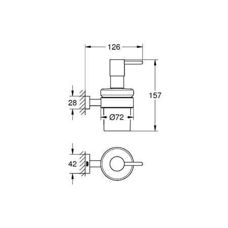Grohe-40 756-Dimensional Drawing