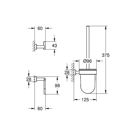 Grohe-40 757-Dimensional Drawing