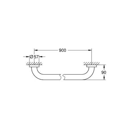 Grohe-40 795-Dimensional Drawing