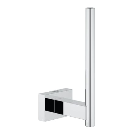 Grohe Essentials Cube Wall Mounted Spring Bar Toilet Paper Holder Starlight Chrome