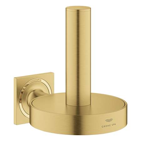 Grohe Allure New Wall Mounted Vertical Euro Toilet Paper Holder Brushed Cool Sunrise