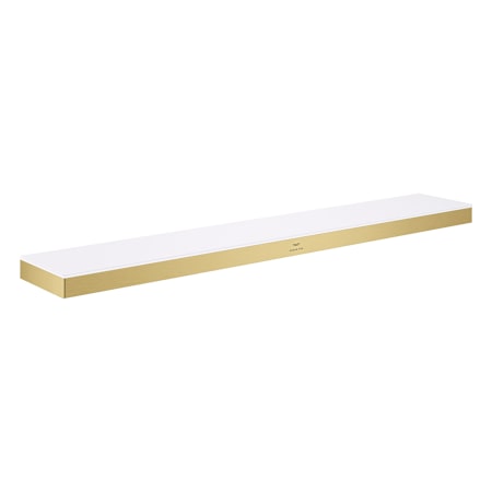 Grohe Allure New 24" Glass and Metal Bathroom Shelf Brushed Cool Sunrise