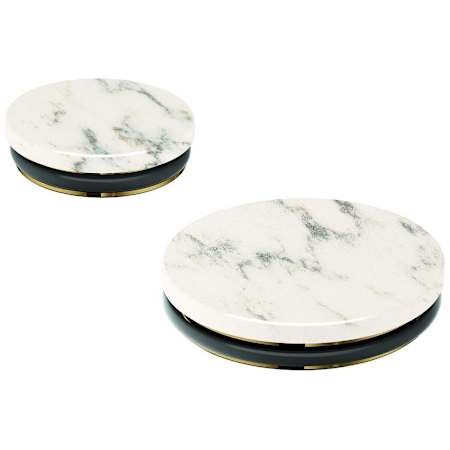 Grohe Atrio Private Stick Handles for Thermostatic Trim - Set of 2 White Attica Caesarstone
