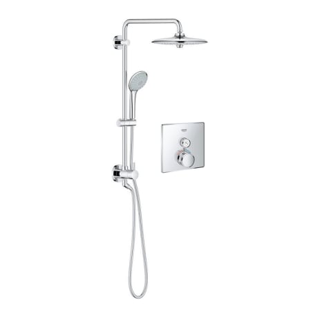 Grohe SmartControl Shower System with Shower System and Valve Trim Starlight Chrome