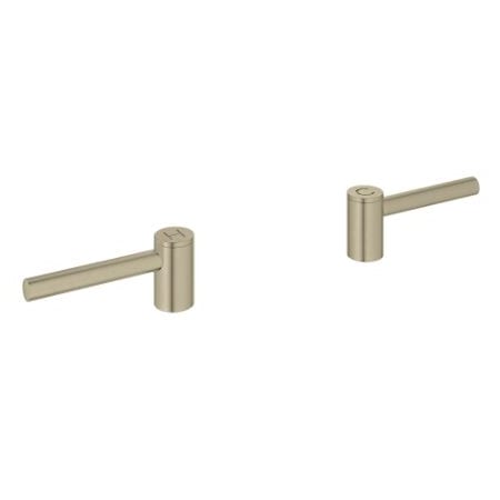Grohe Atrio Lever Handles - Pair Brushed Nickel