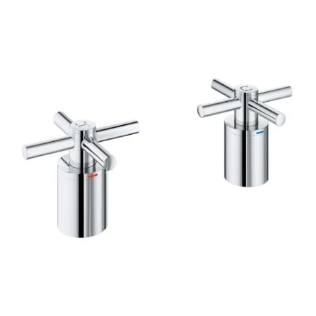 Grohe Atrio Cross Handles for Roman Tub Faucet (Pair) Starlight Chrome