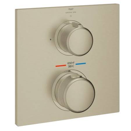 Grohe Allure Dual Function 2-Handle Thermostatic Valve Trim Brushed Nickel