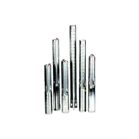 Grundfos 385S3004 Multistage Submersible Pump with a Maximum Liquid Temperature of 104°F, a Rated Head of 243 Ft and Stainless Steel Construction N/A