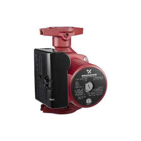 Grundfos Cast Iron Recirculation Pump with 32 Degree Low Temperature Max Maximum Power Input of 203W Oval Valve Connection and a Corrosion-Resistant Impeller N/A
