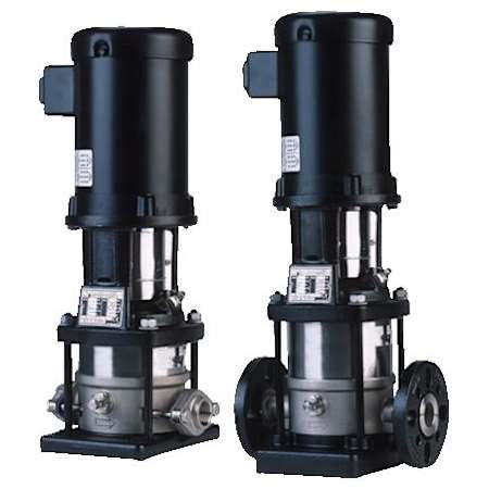 Grundfos CRI 108 AFGJIE HQQE Vertical, Non-self Priming, Multistage, Inline, Centrifugal Pump with a Rated Flow of 53.3 US GPM, a Rated Head of 306 Ft and Stainless Steel Construction N/A