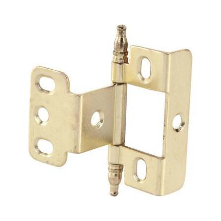 Hafele Decorative Butt Hinge, Full Wrap, Non-Mortise, Minaret Finial Brass Plated