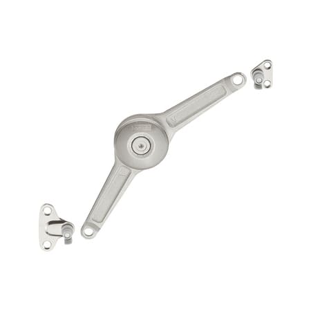 Hafele Duo Standard Swing-Up Flap Arm with Mounting Brackets (Individual) Nickel Plated