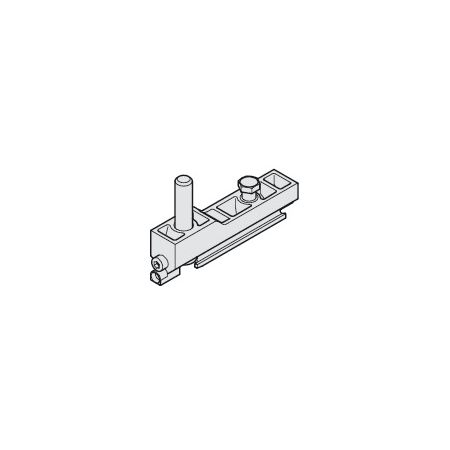 Hafele HAWA Junior Suspension Plate with M10 Hanger Bolt for Top Hung 176 Lb. Sliding Door N/A