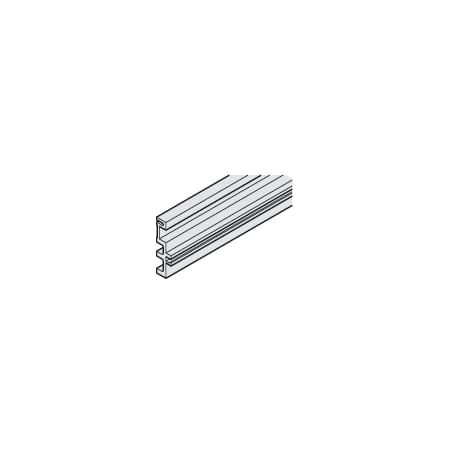 Hafele EKU 6-Foot 7-Inch Long Spacer Profile For Wall Mounting Single Upper Running Track Gray