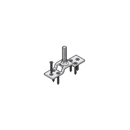 Hafele HAWA One-Way Suspension Plate with M12 Bolt for 264 Lb. Sliding Wood Door N/A