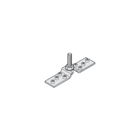 Hafele HAWA Suspension Plate with M12 Hanger Bolt for Top Hung 770 Lb. Wood Sliding Door N/A