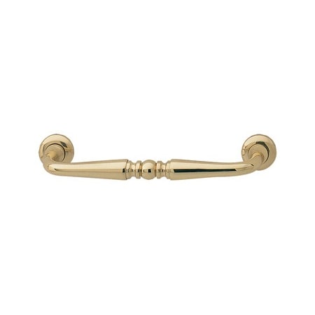 Hafele Windsor 3-3/4 Inch Center to Center Handle Cabinet Pull Polished Brass