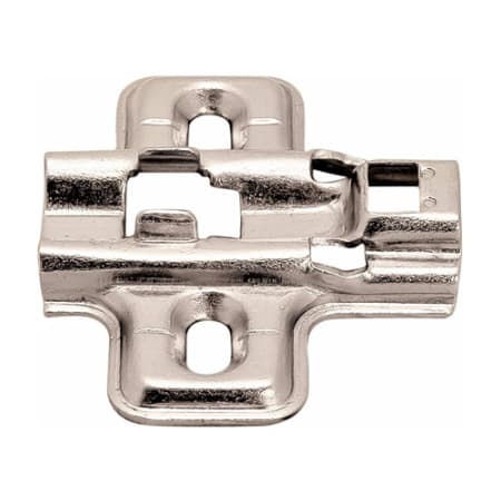 Hafele Flanged Clip-On Mounting Plate with 2mm Height Adjustment Nickel