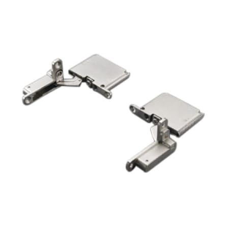 Hafele Salice Variable Overlay Concealed European Cabinet Door Hinge with 105 Degree Opening Angle and Push to Open - Pair Nickel Plated