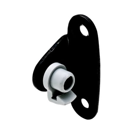 Hafele Duo Screw-on Door Mounting Bracket For Wood Screws (Individual) Black