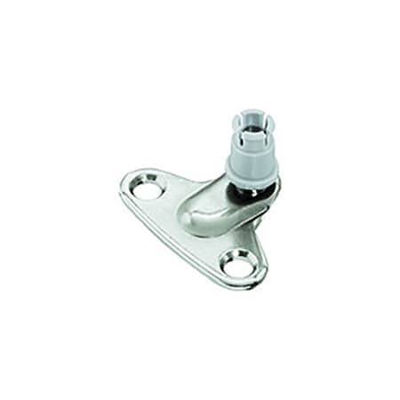 Hafele Maxi 1-7/16 Inch Cabinet Mounting Bracket (Individual) Nickel