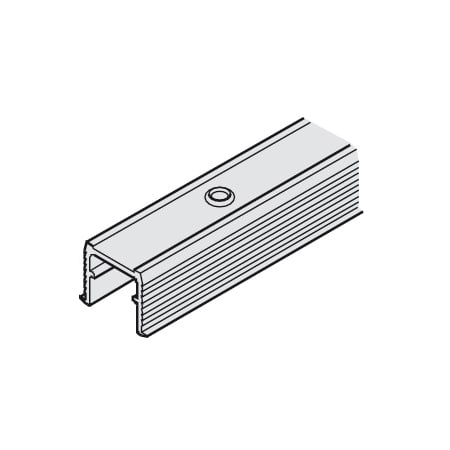 Hafele 98-7/16 Inch Single Guide Track for EKU Combino/Regal/Divido Bright Aluminum