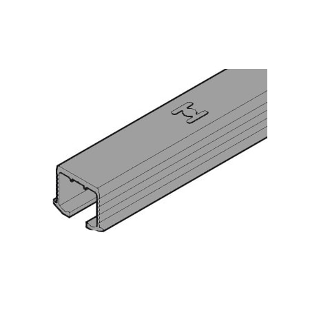 Hafele Clipo 3.5 Meter Long Single Top Guide Track for Screw Mounting Anodized Aluminum