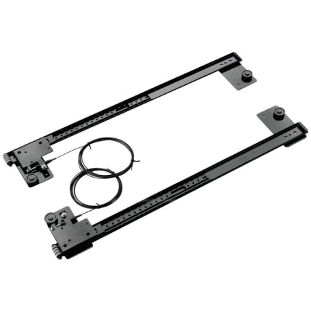 Hafele XL 19-7/8 Inch Long Pocket Door Slide System for Cabinet Doors- Sold as a Pair - Less Hinges Black