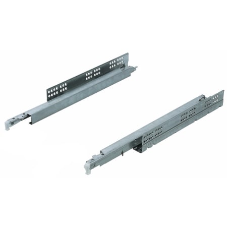 Hafele Salice 22 Inch Full Extension Concealed Undermount Drawer Slide with 50 Lbs. Weight Capacity - Pair Zinc Plated