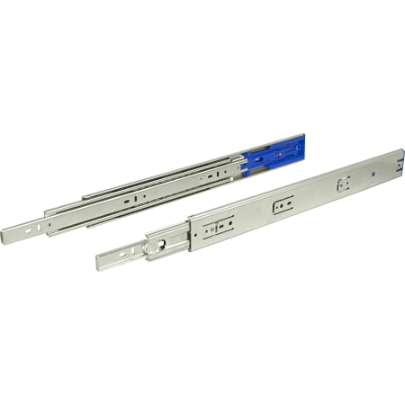 Hafele Accuride 3932 Slides 20 Inch Full Extension Ball Bearing Drawer Slide with 150 Pound Weight Capacity and Self Closing - Single Steel