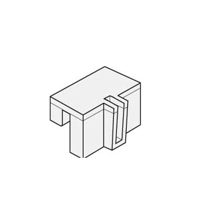 Hafele Hanging File Rail Clip - Pack of 10 Black