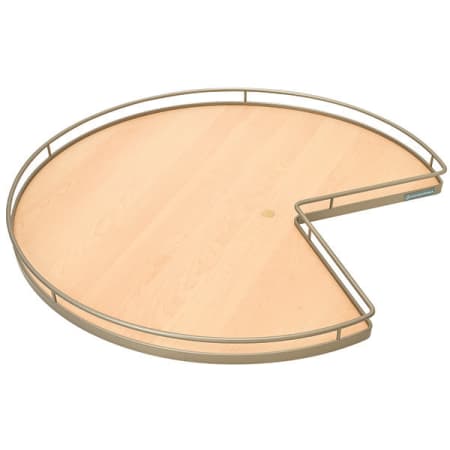 Hafele 28" Kidney-Shaped Lazy Susan 2-Shelf Set with Bearings Champagne / Maple