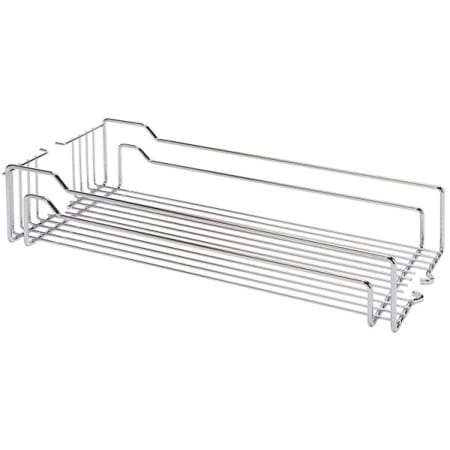 Hafele Pair of 14" x 20.375" Wire Basket Pull Out Pantry Trays Chrome