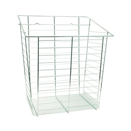 Hafele 17 Inch Wide Slanted Hook-On Hamper Chrome