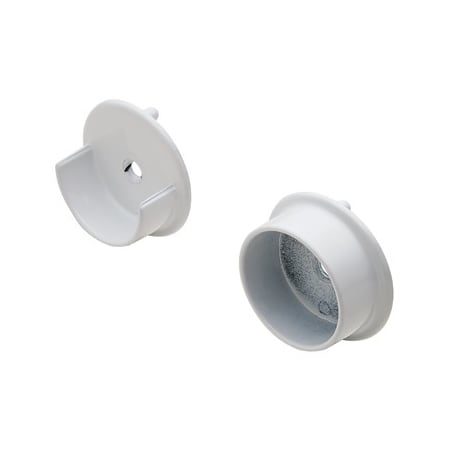 Hafele Synergy Closet Rod Supports for 1-5/16 Inch Diameter Closet Rods White