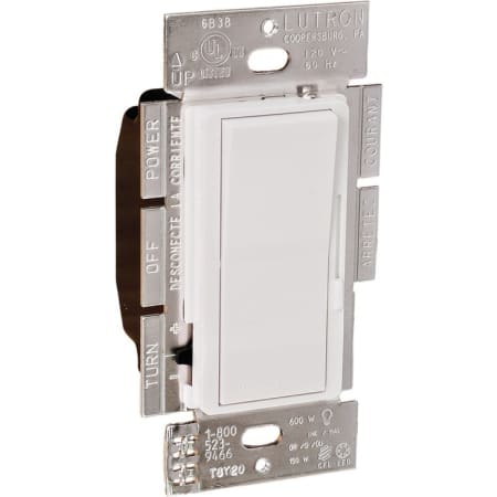 Hafele Lutron Diva 150 Watt Compact Fluorescent LED Wall Dimmer White