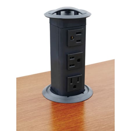 Hafele Three Outlet Pop-Up Power Station Black