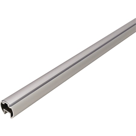 Hafele 48 inches Wardrobe Tube Support with Insert Lighting from the Synergy Elite Collection Matte Aluminum