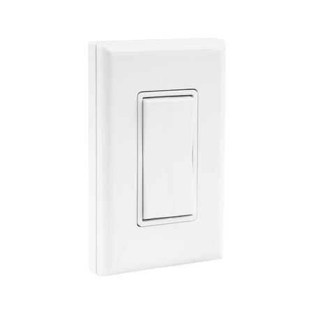 Hafele Single Rocker Kinetic Wall Switch White